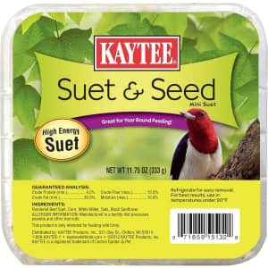 Kaytee Suet & Seed 11.75-oz. High Energy Suet Block: $1.42 via Sub & Save