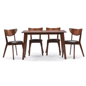 Baxton Studio Sumner 5-Piece Dining Set: $319