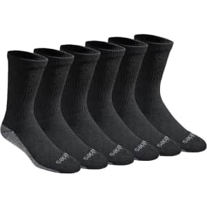 Dickies Men's Dri-Tech Original Moisture Control Crew Socks 6-Pack: $7.99 Dickies Men's Dri-Tech Original Moisture Control Crew Socks 6-Pack: $7.99