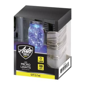 Auto Drive 12-Ft. 36-LED Battery-Operated Micro Wire Lights: $3.78