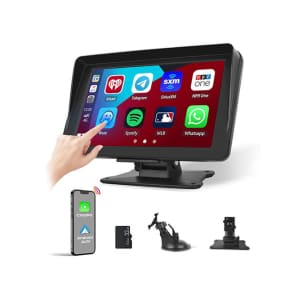 7" Wireless Car Display with Apple CarPlay/Android Auto: $75