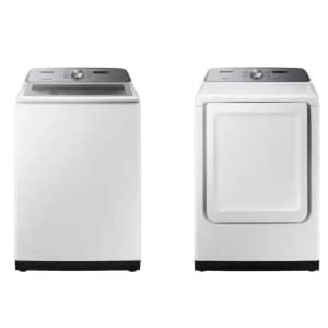 Samsung 5.0 Cu. Ft. Washer & 7.4 Cu. Ft. Electric Dryer Bundle: $1,000 for members