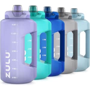Zulu Goals Large Water Bottle Jug with Time Marker: $5