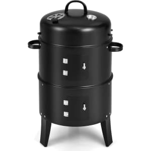 Giantex 3-in-1 Outdoor Smoker Grill: $60 Giantex 3-in-1 Outdoor Smoker Grill: $60