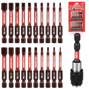 21-Piece 2.5" Hex Head Allen Wrench Drill Bit Set: $9 21-Piece 2.5" Hex Head Allen Wrench Drill Bit Set: $9