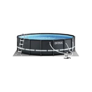 Intex 14' x 48" Ultra XTR Round Frame Above Ground Swimming Pool w/ Sand Filter Pump: $297