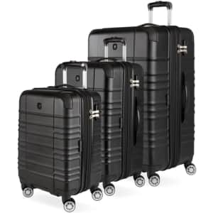 SwissGear Sonic Pro 3-Piece Hardside Expandable Luggage Set: $147