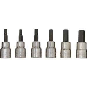 Craftsman 3/8" Drive 6-Piece SAE Hex Bit Socket Set: $19