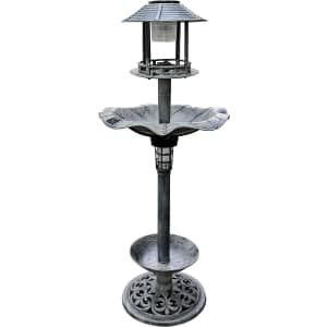 43" Solar Bird Bath: $28 43" Solar Bird Bath: $28
