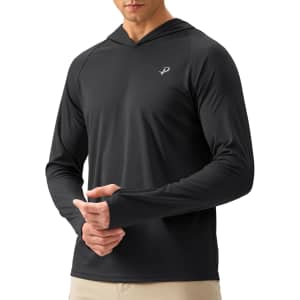 Pudolla Men's UPF 50+ Sun Protection Hoodie: $11.59