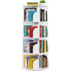 SpaceAid 4-Tier Rotating Bookshelf: $80