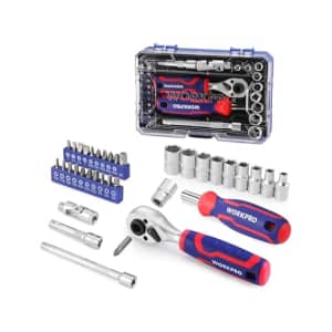 WorkPro Dr. Master 34-Piece 1/4" Socket Set: $13 WorkPro Dr. Master 34-Piece 1/4" Socket Set: $13