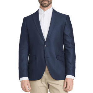 Savile Row Co Men's Slim Fit Geometric Printed Sport Coat: $60