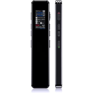 32GB Digital Voice Recorder with Playback: $9.86