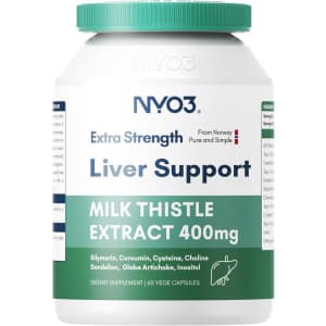 NYO3 Milk Thistle Liver Detox 60 Capsules: $20 w/ Prime