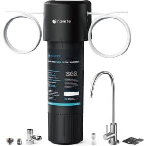 Novete Under Sink Water Filter System w/ Faucet: $51