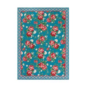 The Pioneer Woman 7x10-Foot Vintage Floral Outdoor Rug: $40