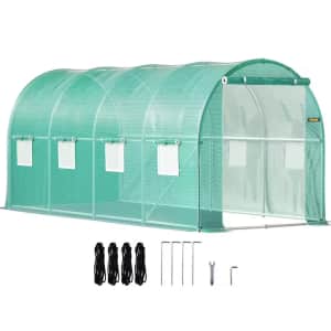 Vevor Walk-In 15'x7'x7' Tunnel Greenhouse: $60.68