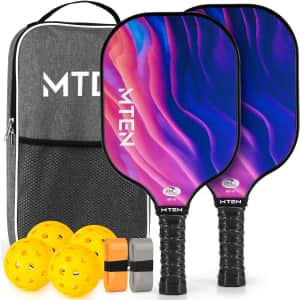 MTEN Pickleball Paddles Set: $29