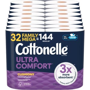 Cottonelle Ultra Comfort Toilet Paper 32-Pack: $23 w/ Sub & Save