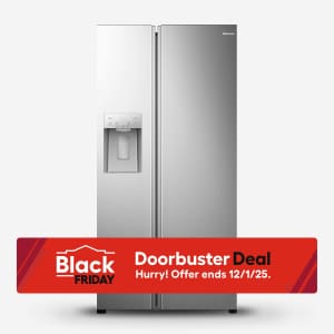 Hisense 29.1-cu ft. 36" Wide Side-by-Side Refrigerator: $799