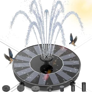 AMZtime 1.4W Solar Bird Bath Fountain: $9.99 AMZtime 1.4W Solar Bird Bath Fountain: $9.99
