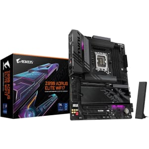 Gigabyte Z890 AORUS Elite WIFI7 Intel Core Ultra LGA 1851 Motherboard: $190