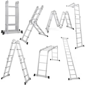 Ktaxon 12.5-Foot 7-in-1 Multi-Purpose Scaffold Ladder: $94