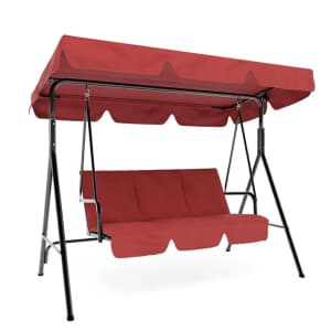 Garvee 3-Person Patio Swing Chair: $85