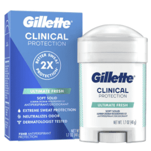 Gillette Clinical Protection Antiperspirant: $3.99