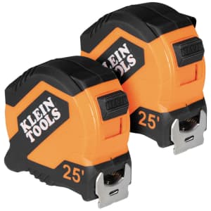 Klein Tools 25-Foot Compact Tape Measure 2-Pack: $15 Klein Tools 25-Foot Compact Tape Measure 2-Pack: $15