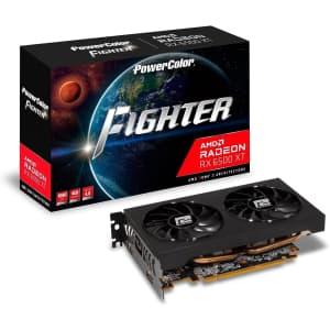 PowerColor Fighter AMD Radeon RX 6500 XT Graphics Card w/ 4GB Memory: $99.99