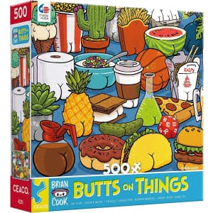 Butts on Things 500-Piece Jigsaw Puzzle: $12