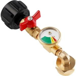Propane Refill Adapter with Valve and Gauge: $10.99 Propane Refill Adapter with Valve and Gauge: $10.99