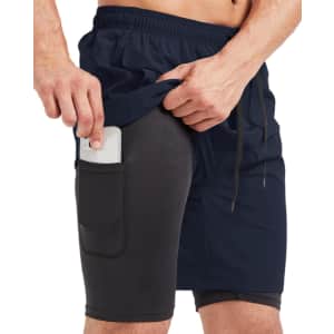 Sponeed Men's 2-in-1 Workout Shorts: $14.99 Sponeed Men's 2-in-1 Workout Shorts: $14.99