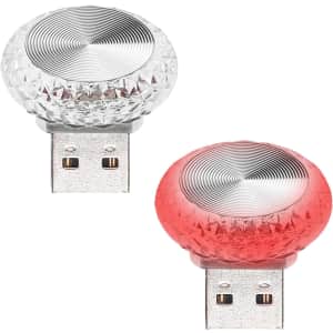 USB LED Car Interior Atmosphere Lamp 2-Pack: $3.32