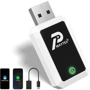 Pwaytek Wireless CarPlay Adapter for iPhone: $24.99