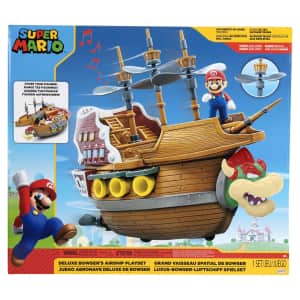 Nintendo Super Mario Deluxe Bowsers Airship Playset: $20