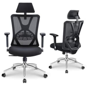 Ticova Ergonomic Office Chair w/ Lumbar Support: $129.99