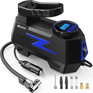 Fadakwalt Portable 12V Tire Inflator Compressor: $12 w/ Prime Fadakwalt Portable 12V Tire Inflator Compressor: $12 w/ Prime