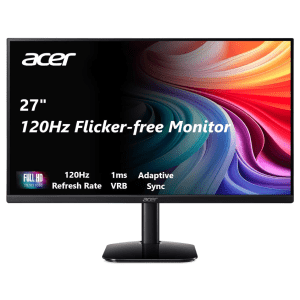 Acer 27" 1080p 120Hz LCD Gaming Monitor: $90