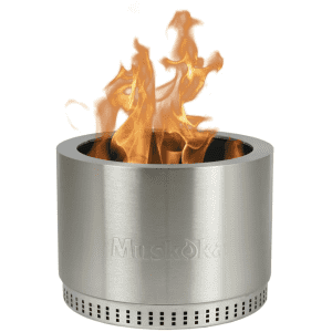 Muskoka 19.5" Stainless Steel Smokeless Wood Burning Fire Pit: $77 Muskoka 19.5" Stainless Steel Smokeless Wood Burning Fire Pit: $77