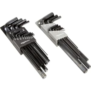 Amazon Basics 22-Piece Long Arm Hex Key Wrench Set: $9.39