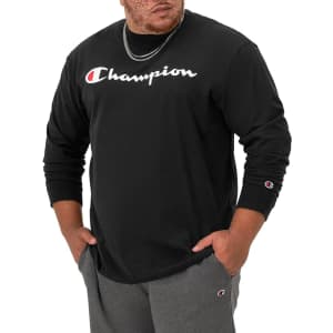 Champion Men's Classic Long Sleeve T-Shirt: $10