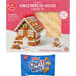 Create-A-Treat E-Z Build Gingerbread House Kit w/ Chips Ahoy!: $13.57