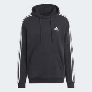 adidas Men's Essentials Fleece 3-Stripes Hoodie: $17