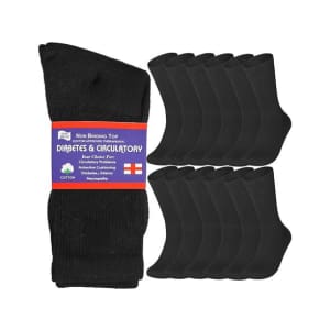 Nextex Diabetic & Circulatory Crew Sock 12-Pack: $25 Nextex Diabetic & Circulatory Crew Sock 12-Pack: $25
