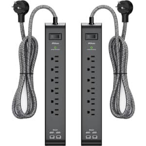 2-Pack Power Strip with Surge Protection and USB: $22 2-Pack Power Strip with Surge Protection and USB: $22