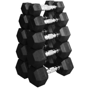 BalanceFrom 150-lb. Dumbbell Set: $130