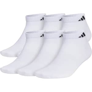 adidas Men's Superlite 3.0 Low Cut Socks 6-Pack: $13 w/ Prime